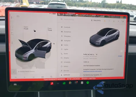 2026 Tesla Model Y Long Range Dual Motor All-Wheel Drive/Long Range Launch Series из США, поврежденный, VIN 7SAYGDEE9TF408550